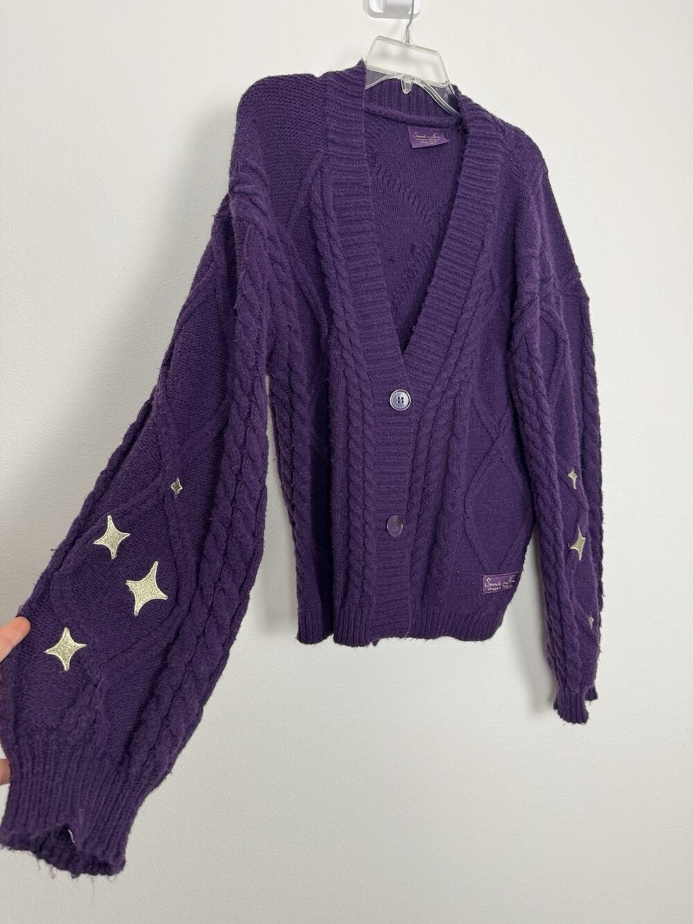 Taylor Swift Authentic Speak Now Taylor's Version Knit Cardigan Purple XL/2XL